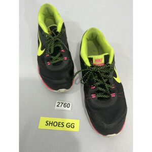 Womans Nike Training Flex Tr5 Size 9 Black Green Pink Lace Up Sneakers